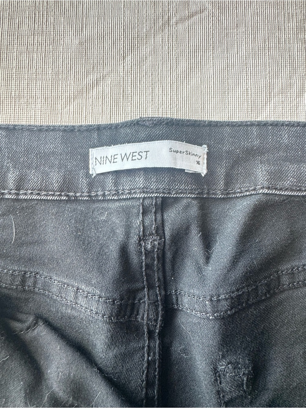 Nine West Black Super Skinny Jeans -16
